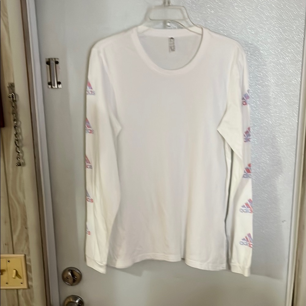 Adidas White Long Sleeve Shirt Women’s Size Medium